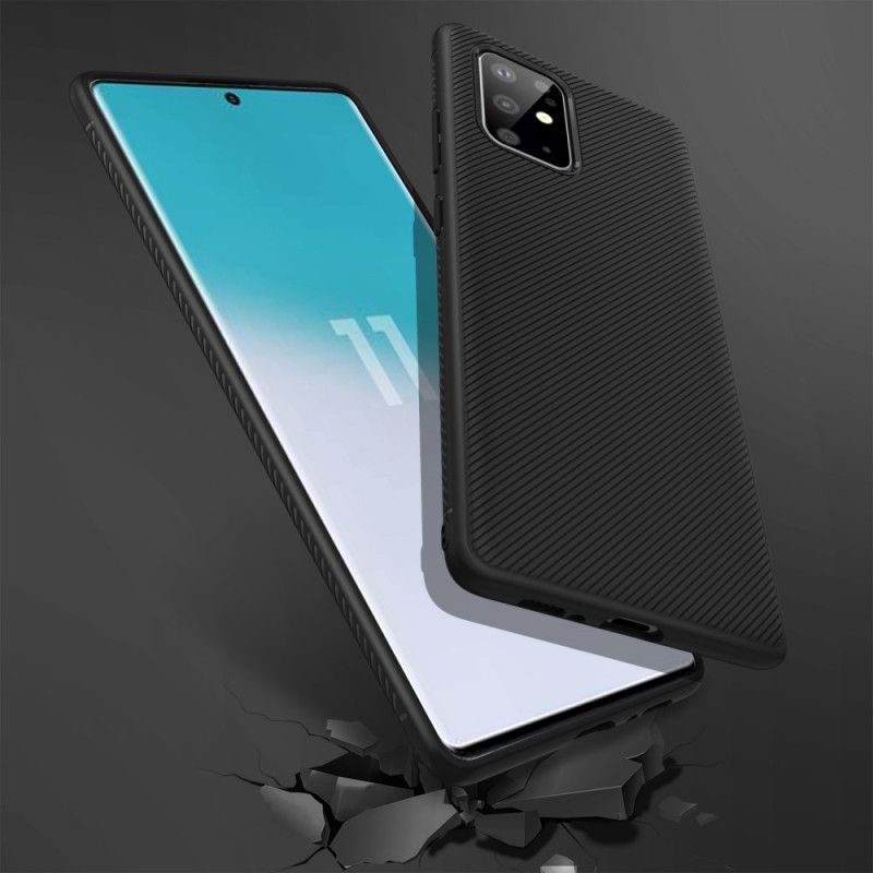 Hoesje voor Samsung Galaxy S20 Plus / S20 Plus 5G Donkerblauw Twill-Serie Jazz