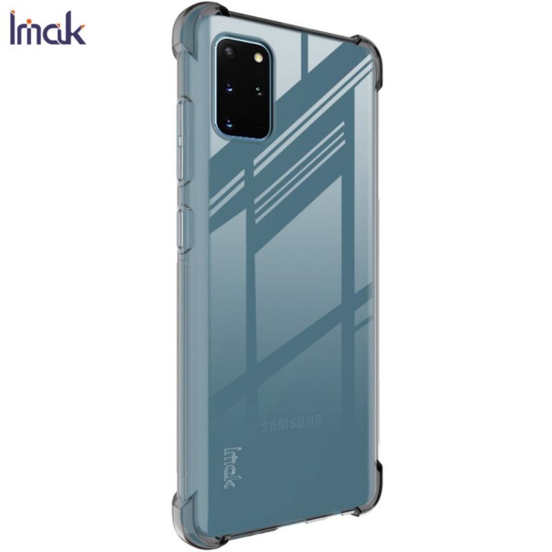 Hoesje voor Samsung Galaxy S20 Plus / S20 Plus 5G Transparant Grijs Imak Zijdeachtig