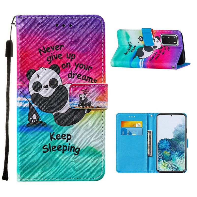 Leren Hoesje voor Samsung Galaxy S20 Plus / S20 Plus 5G Blijf Slapen