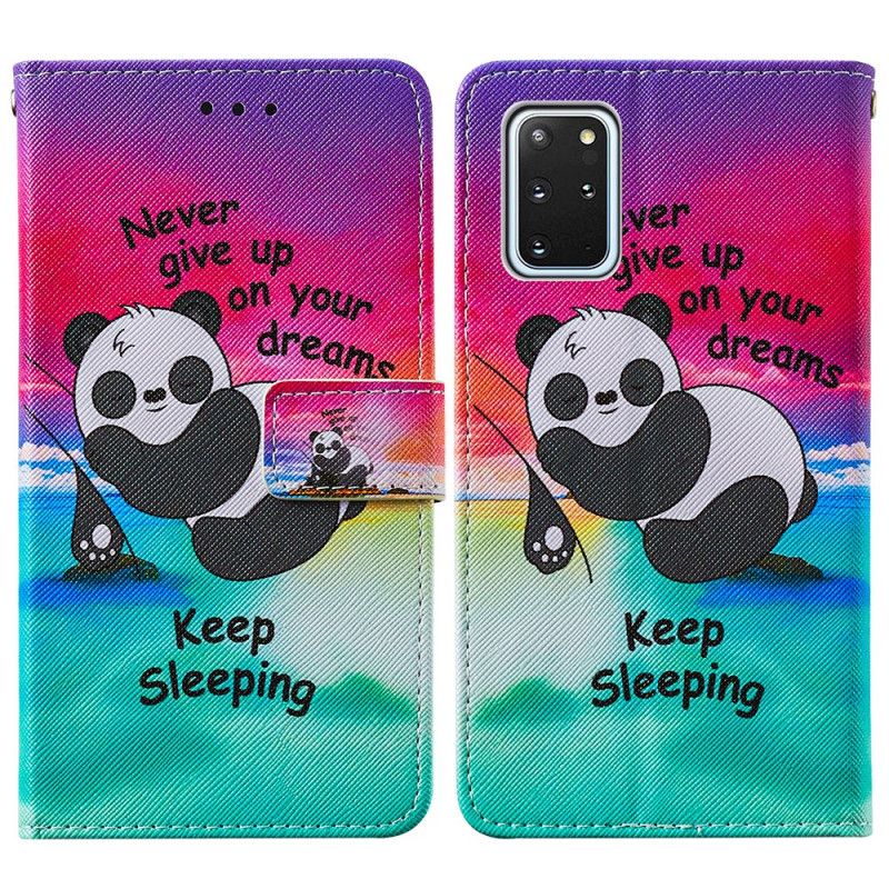 Leren Hoesje voor Samsung Galaxy S20 Plus / S20 Plus 5G Blijf Slapen