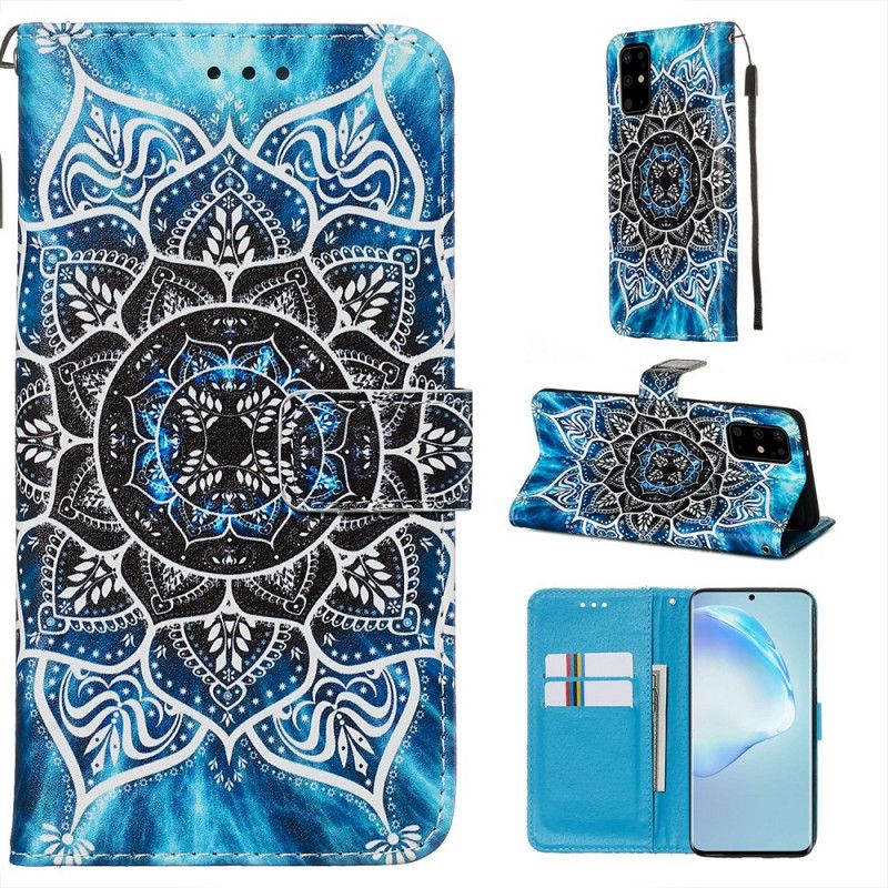 Leren Hoesje voor Samsung Galaxy S20 Plus / S20 Plus 5G Mandala In De Lucht