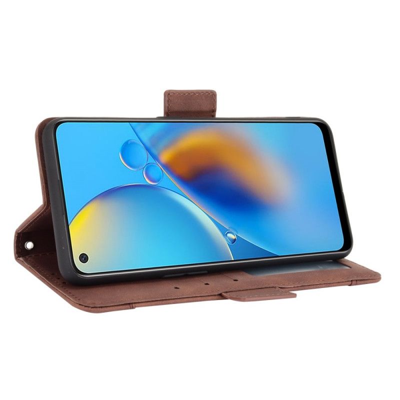 Flip Case Leren Oppo A74 4g Eersteklas Multi-kaart