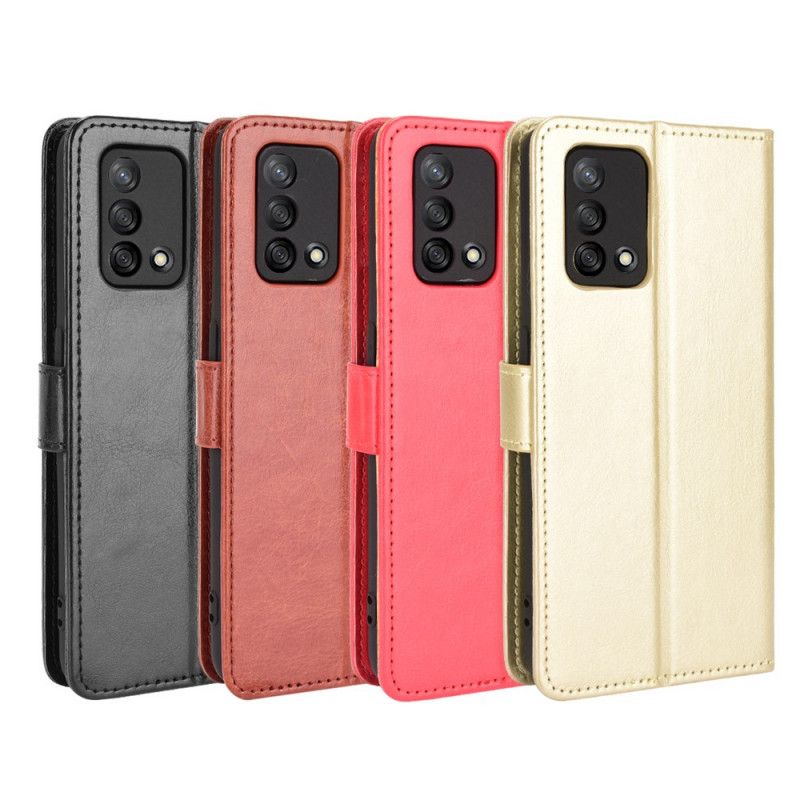 Flip Case Leren Oppo A74 4g Flitsend Kunstleer