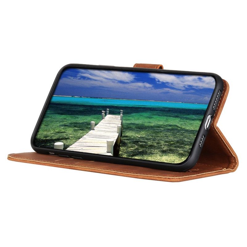 Flip Case Leren Oppo A74 4g Khazneh Vintage Leereffect