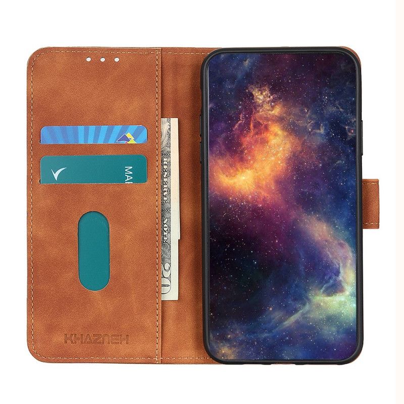Flip Case Leren Oppo A74 4g Khazneh Vintage Leereffect