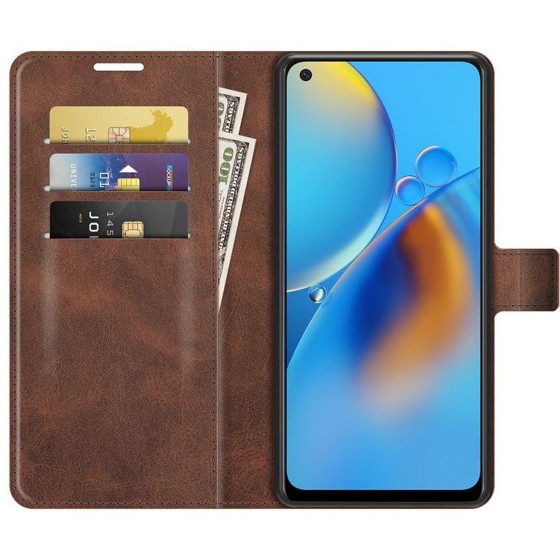 Flip Case Leren Oppo A74 4g Slank Extreem Leereffect