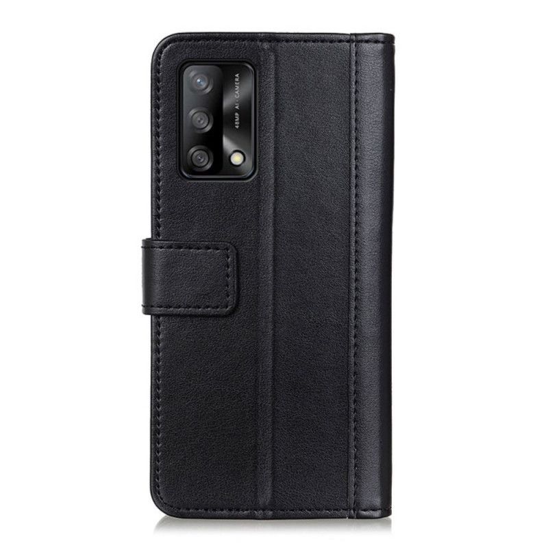 Flip Case Leren Oppo A74 4g Splitlederen Versie