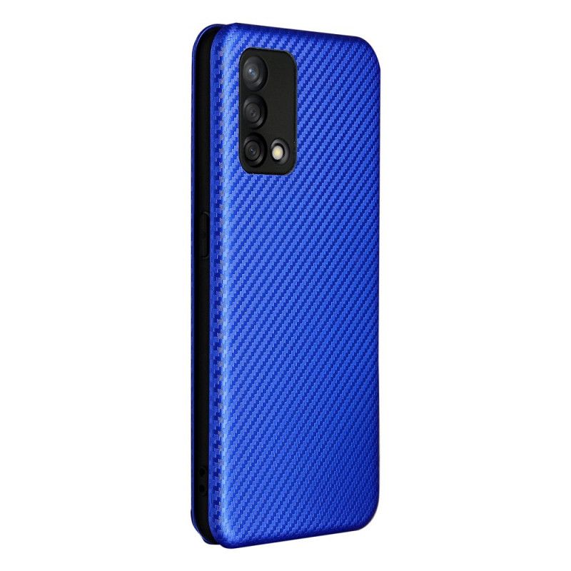 Folio-hoesje Oppo A74 4g Koolstofvezel