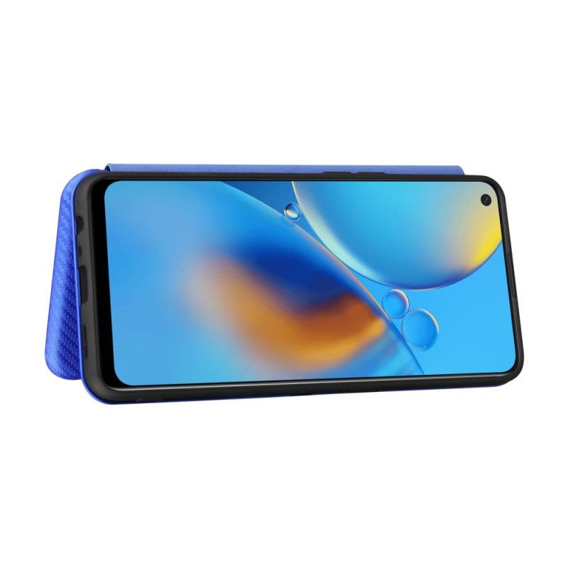 Folio-hoesje Oppo A74 4g Koolstofvezel