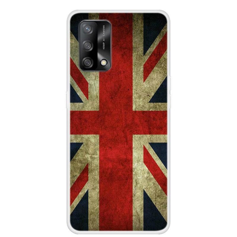 Hoesje Oppo A74 4g Engelse Vlag