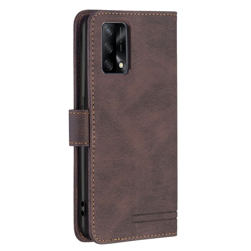 Leren Hoesje Oppo A74 4g Rfid Binfen-kleur Bescherming Hoesje