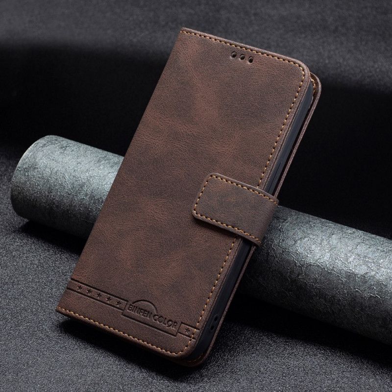 Leren Hoesje Oppo A74 4g Rfid Binfen-kleur Bescherming Hoesje