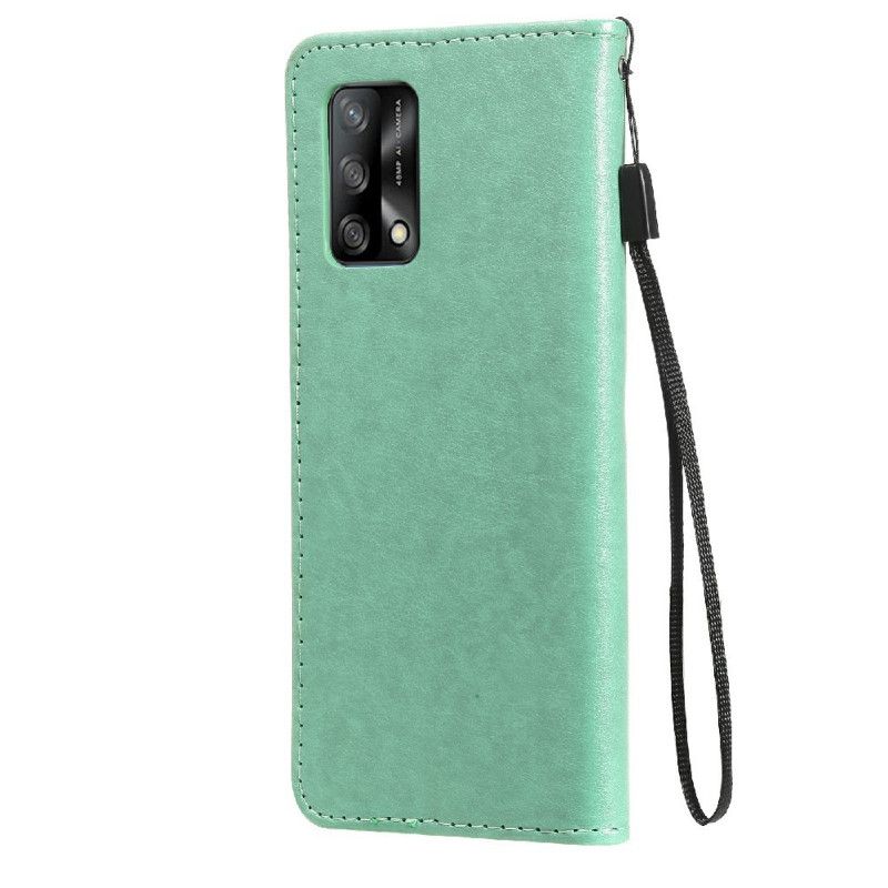Leren Hoesje Voor Oppo A74 4g Kat En Bijen String