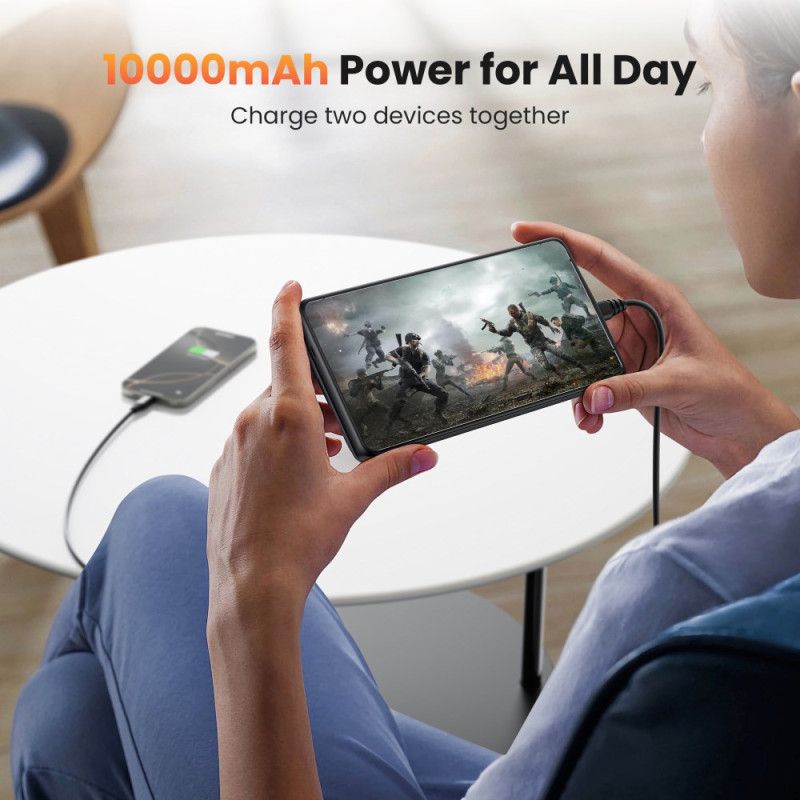 10000mah Externe Batterijhouder Voor Samsung Galaxy S25 / S24