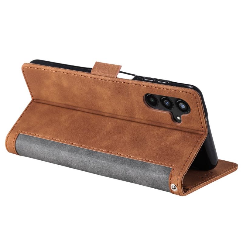 Bescherming Hoesje Samsung Galaxy S25 5g Rfid-blokkerende Portemonnee Met Suède-effect