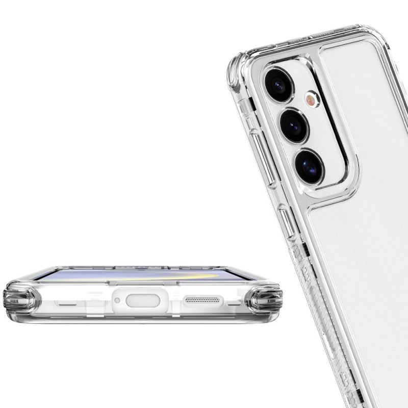 Case Hoesje Samsung Galaxy S25 5g Telefoonhoesje 3-in-1 Krasbestendig