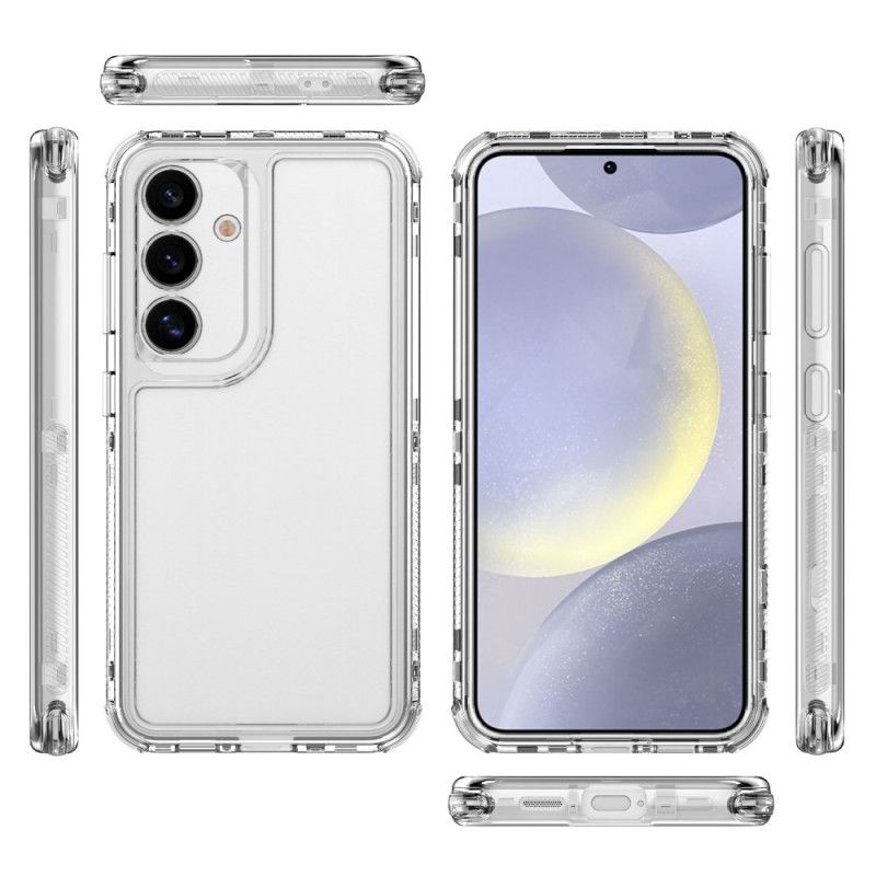 Case Hoesje Samsung Galaxy S25 5g Telefoonhoesje 3-in-1 Krasbestendig