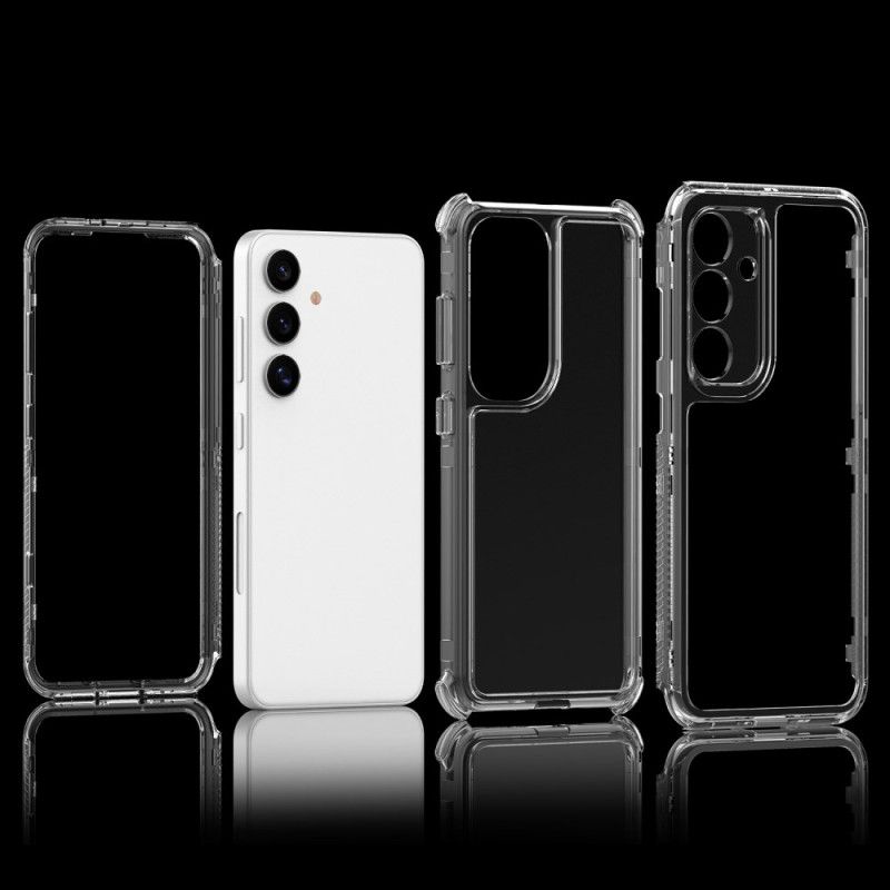 Case Hoesje Samsung Galaxy S25 5g Telefoonhoesje 3-in-1 Krasbestendig
