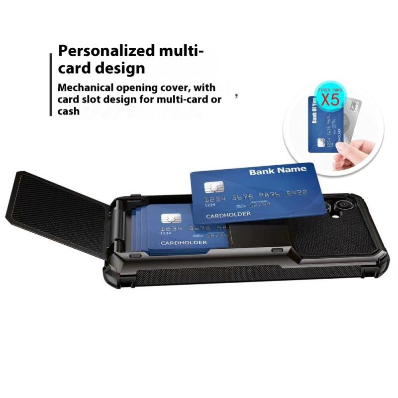 Case Hoesje Samsung Galaxy S25 5g Telefoonhoesje Geïntegreerde Kaarthouder