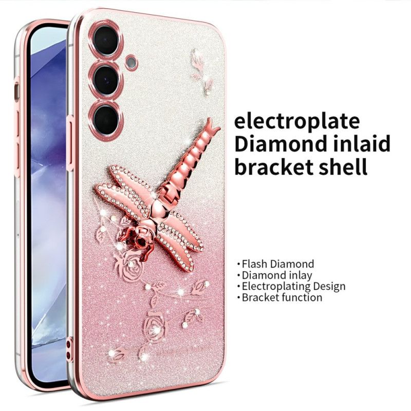 Case Hoesje Samsung Galaxy S25 5g Telefoonhoesje Met Kadem Libellenstandaard