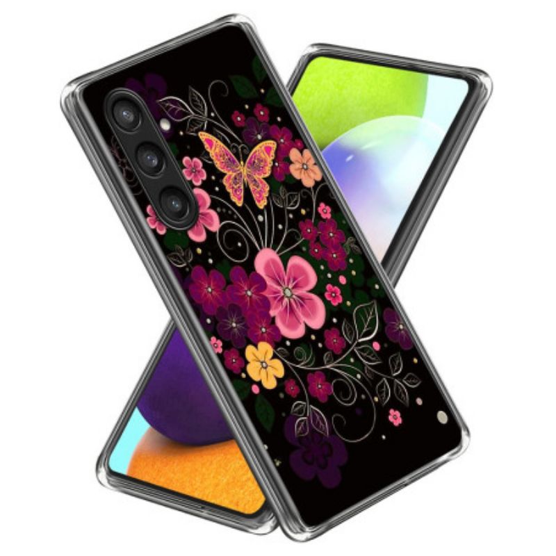 Cover Hoesje Samsung Galaxy S25 5g Telefoonhoesje Bloemen