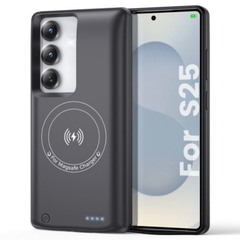 Externe Batterijbehuizing Van 10000 Mah Voor Samsung Galaxy S25 / S24 Met Magnetische Bevestiging