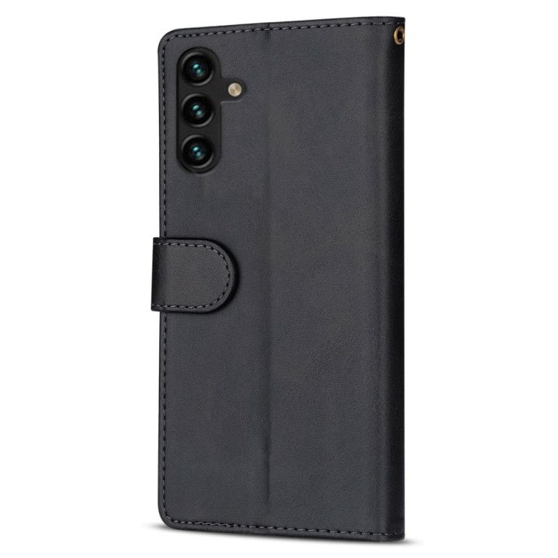 Flip Case Leren Samsung Galaxy S25 5g Portemonnee Met Bandje