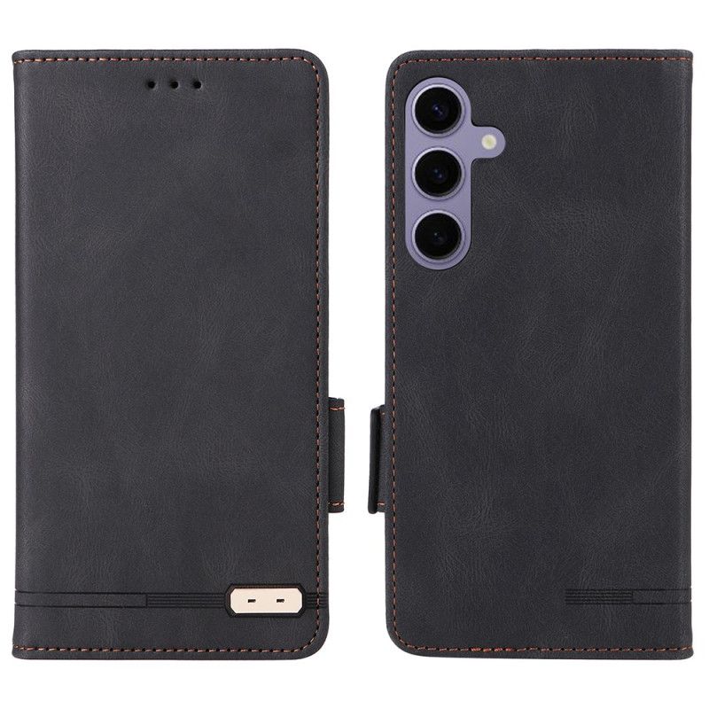 Flip Case Leren Samsung Galaxy S25 5g Retro Suède-effect