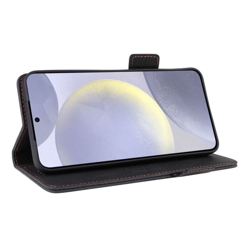 Flip Case Leren Samsung Galaxy S25 5g Retro Suède-effect