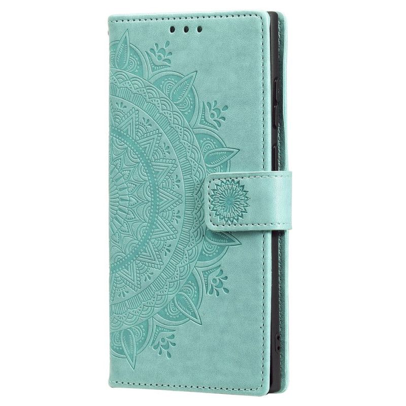 Folio-hoesje Samsung Galaxy S25 5g Portemonnee Met Mandala Zon En Koord
