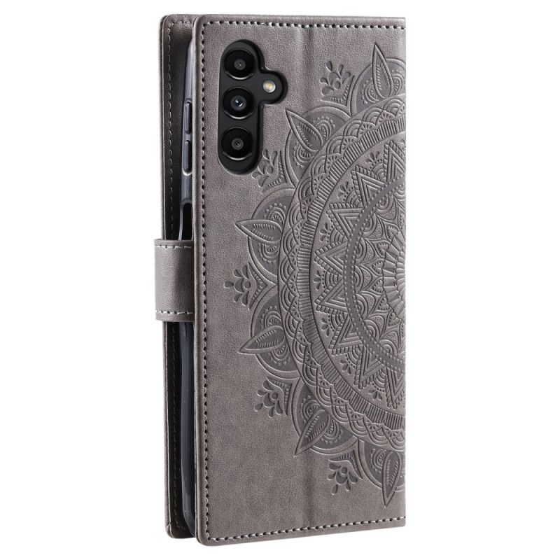 Folio-hoesje Samsung Galaxy S25 5g Portemonnee Met Mandala Zon En Koord