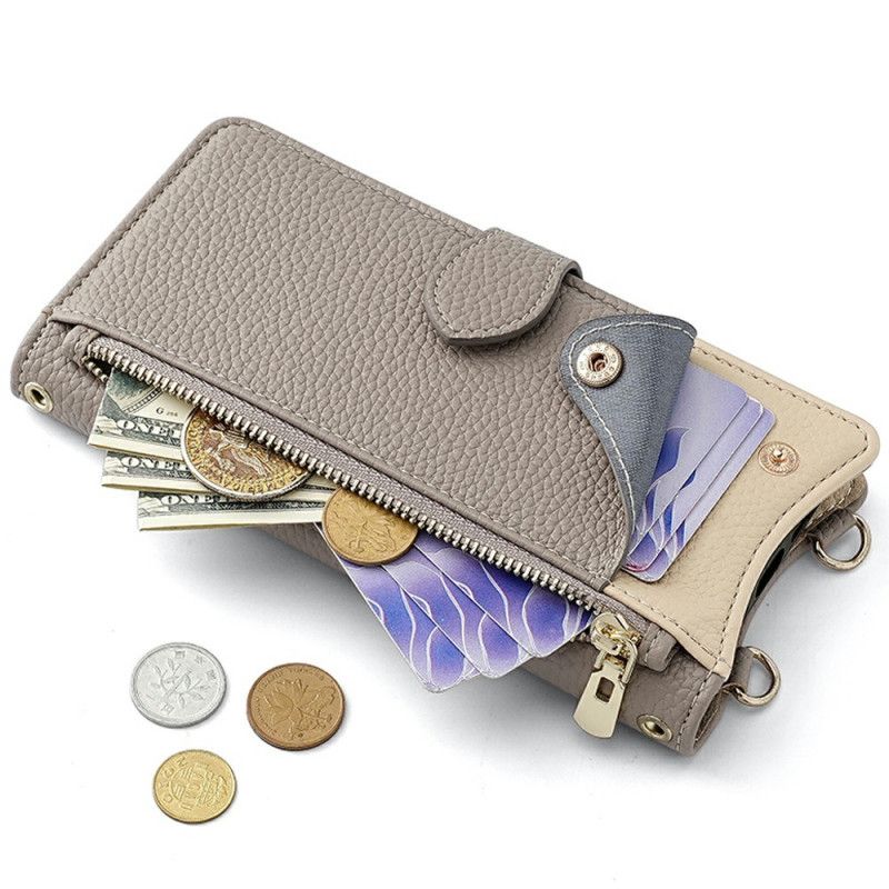 Folio-hoesje Samsung Galaxy S25 5g Spiegel En Ketting