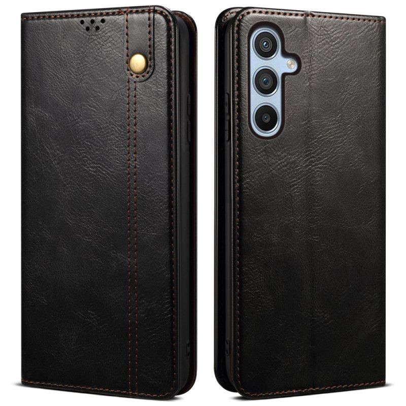 Folio-hoesje Samsung Galaxy S25 5g Telefoonhoesje Gewaxt Kunstleer