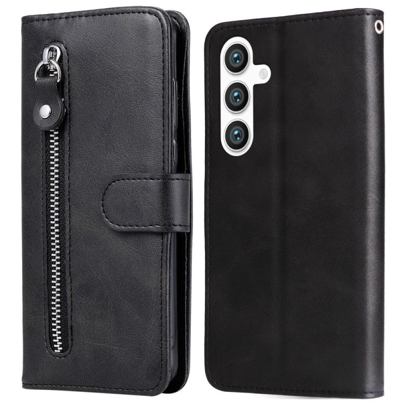 Folio-hoesje Samsung Galaxy S25 5g Telefoonhoesje Portemonnee Met Rits