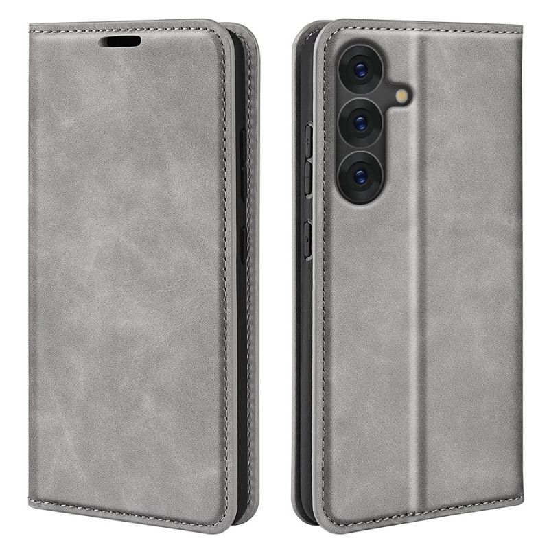 Folio-hoesje Voor Samsung Galaxy S25 5g Klassiek Imitatieleer