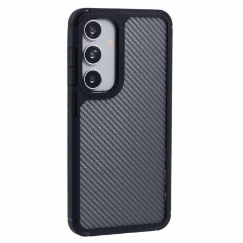 Hoesje Samsung Galaxy S25 5g Doorzichtige Koolstofvezelstructuur