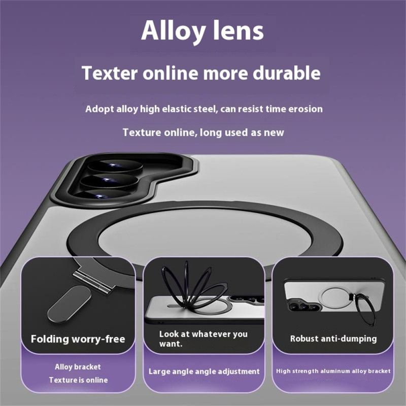 Hoesje Samsung Galaxy S25 5g Magsafe-compatibel Met Standaard