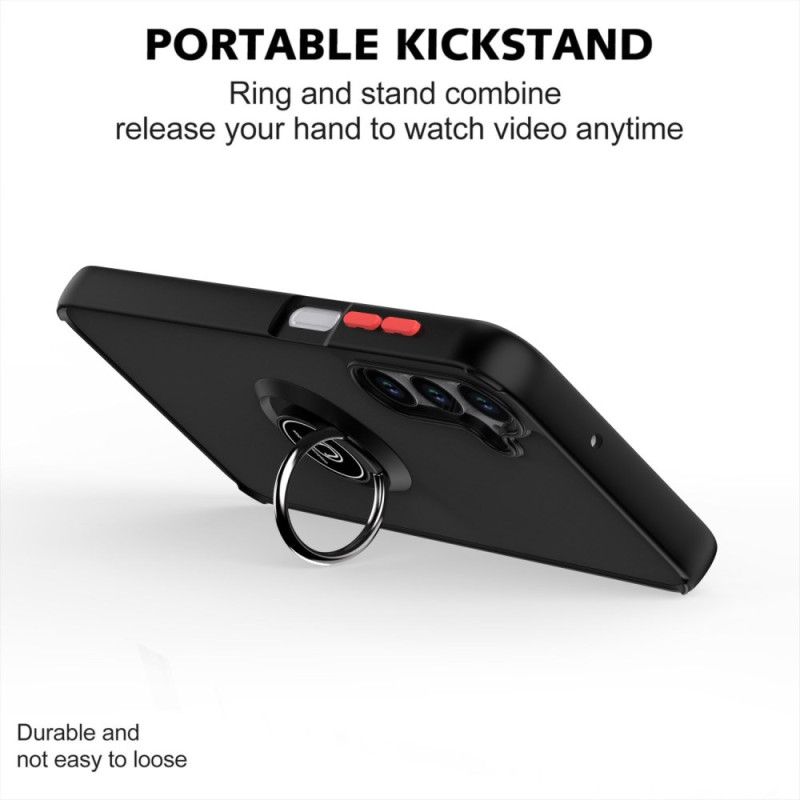 Hoesje Samsung Galaxy S25 5g Tweekleurige Ringhouder Bescherming Hoesje