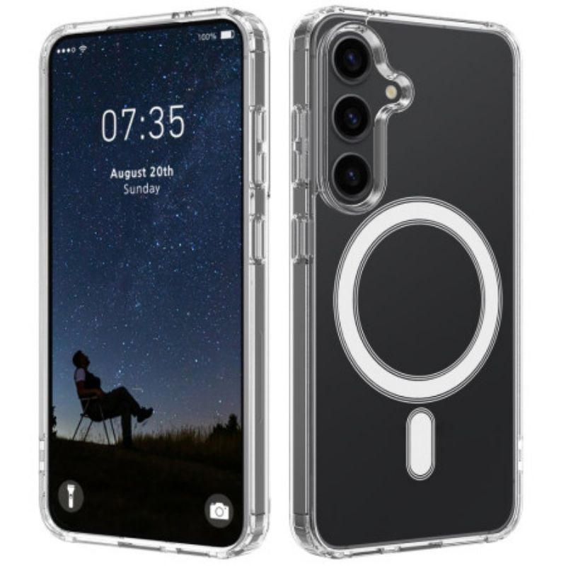 Hoesje Voor Samsung Galaxy S25 5g Transparant Compatibel Met Magsafe