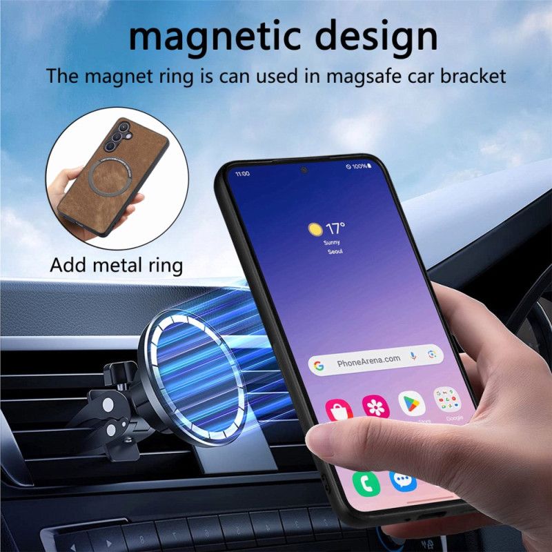 Leren Hoesje Samsung Galaxy S25 5g Afneembare Magnetische Hoes Bescherming Hoesje