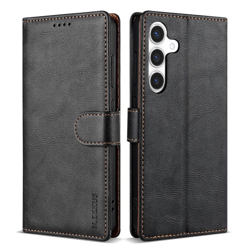 Leren Hoesje Samsung Galaxy S25 5g Lcimeeke Bescherming Hoesje