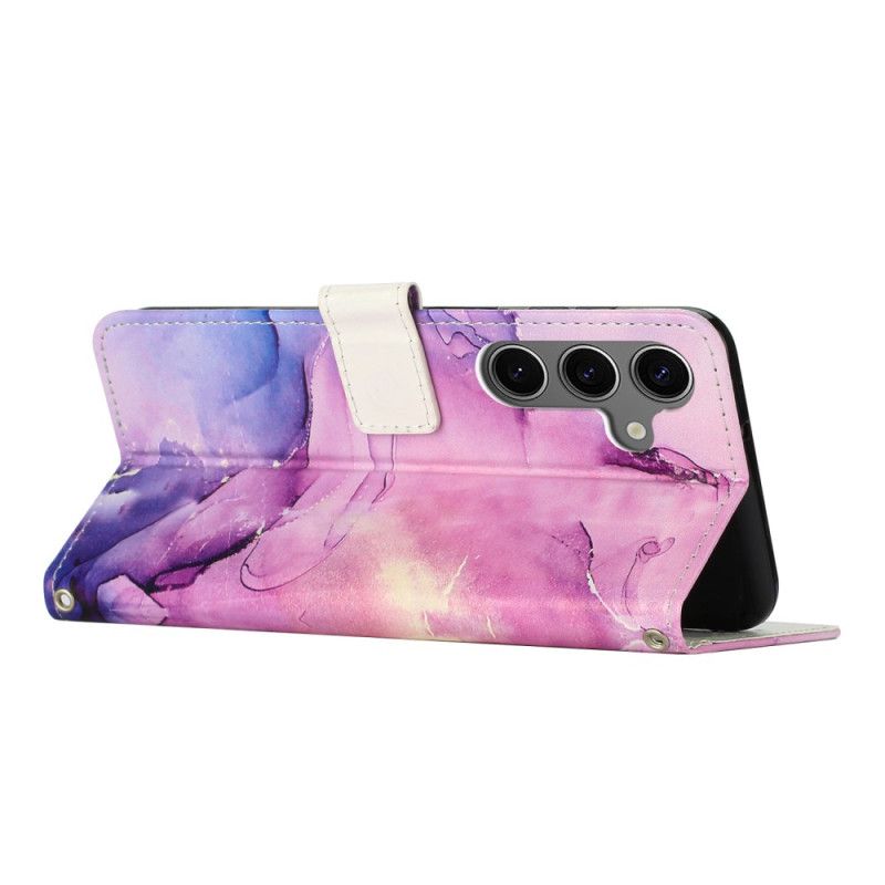 Leren Hoesje Samsung Galaxy S25 5g Marmerdesign