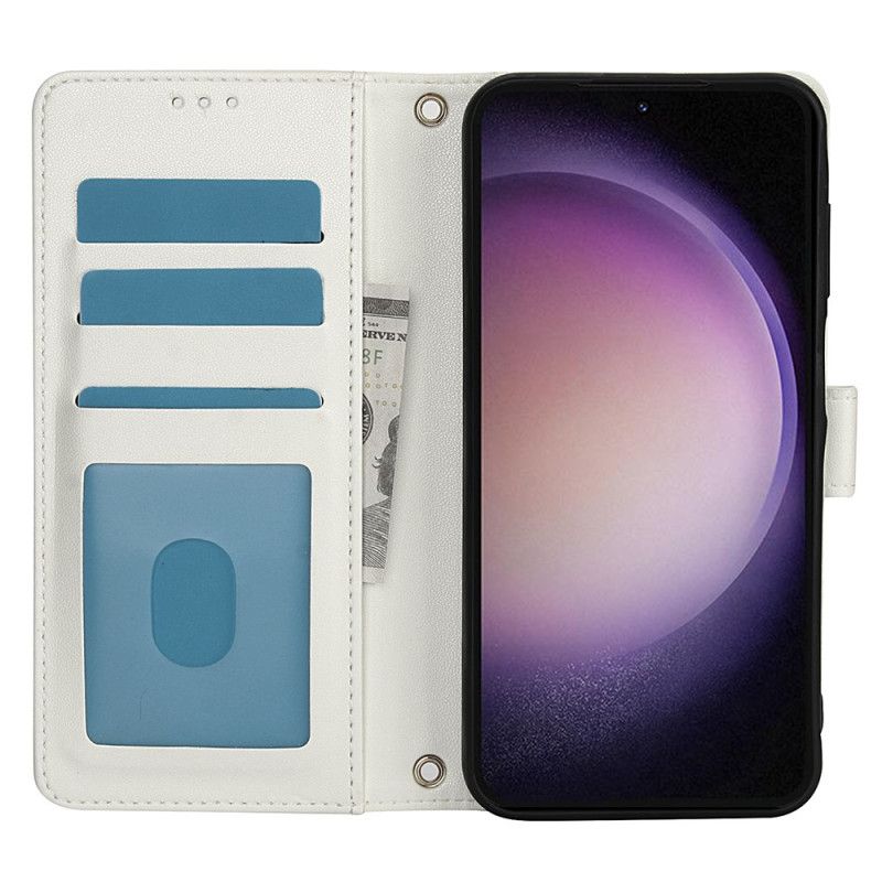 Leren Hoesje Voor Samsung Galaxy S25 5g Draagkoord