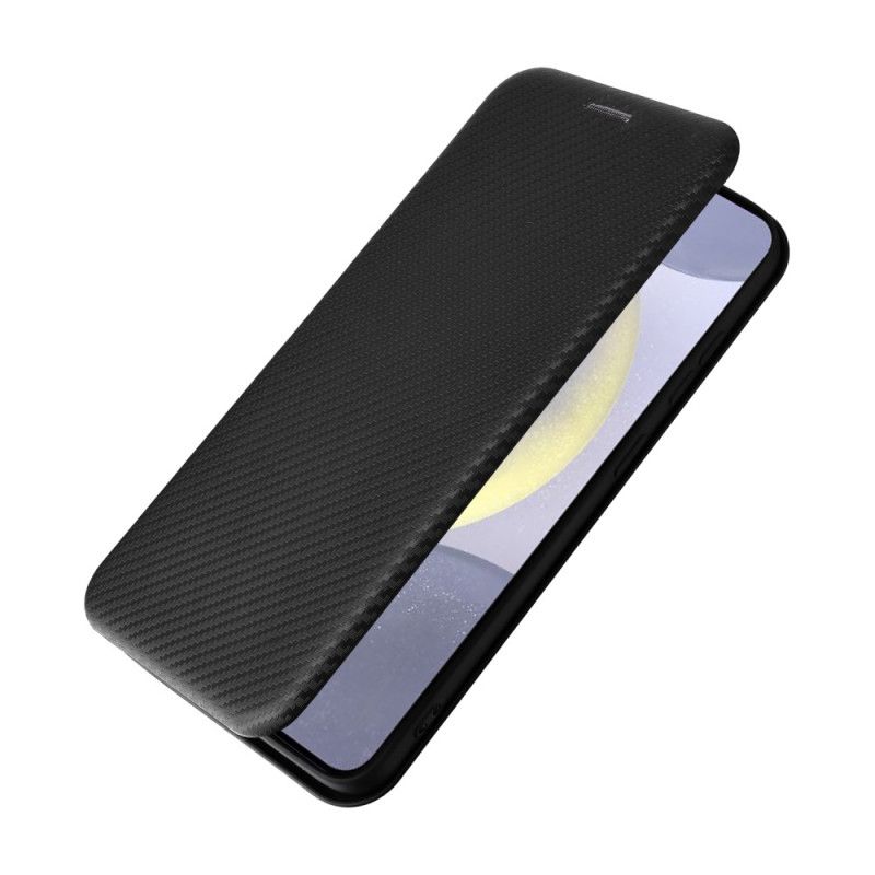 Leren Hoesje Voor Samsung Galaxy S25 5g Koolstofvezel