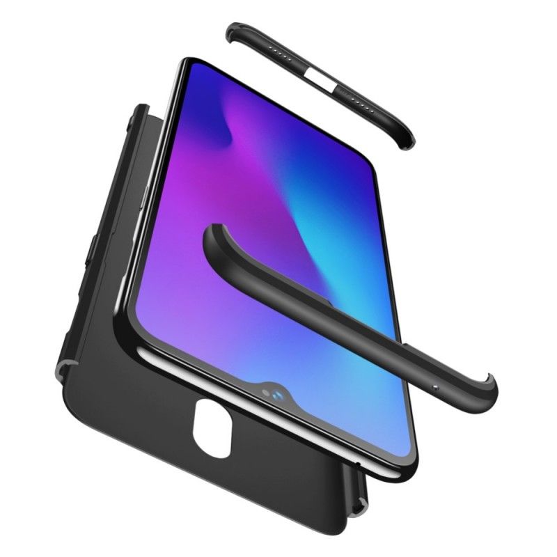 Case Hoesje OnePlus 6T Rood Zwart Telefoonhoesje Afneembare Gkk