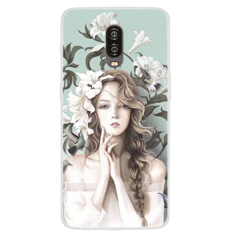 Case Hoesje OnePlus 6T Telefoonhoesje De Bloemenvrouw