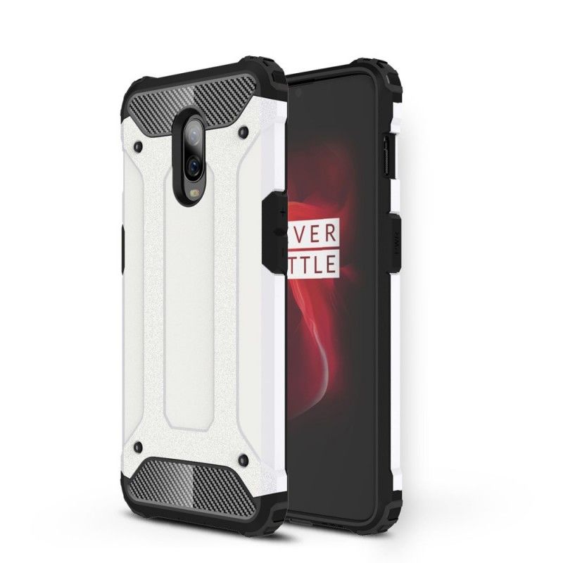Hoesje OnePlus 6T Donkerblauw Zwart Overlevende