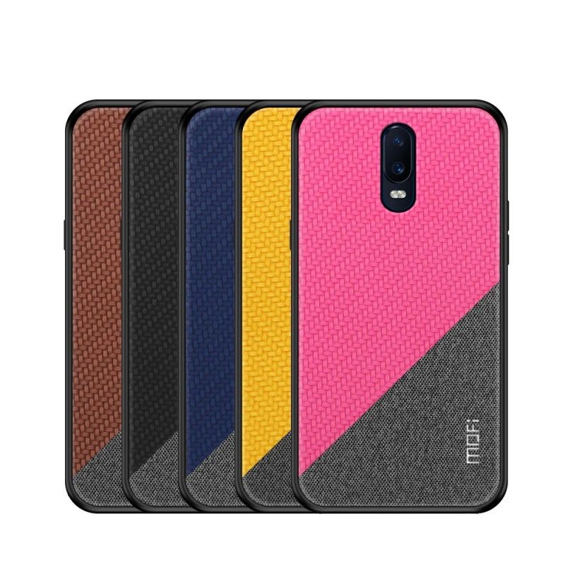 Hoesje voor OnePlus 6T Donkerblauw Magenta Mofi Eer Serie