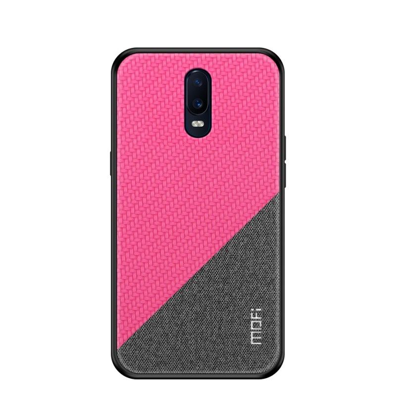 Hoesje voor OnePlus 6T Donkerblauw Magenta Mofi Eer Serie