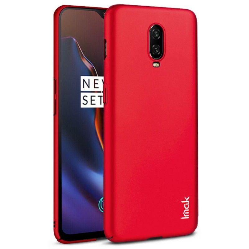 Hoesje voor OnePlus 6T Rood Zijde Serie